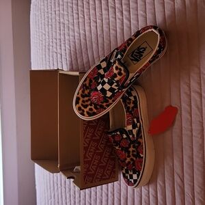Vans.   Roses, animal print, checkered very fun pattern